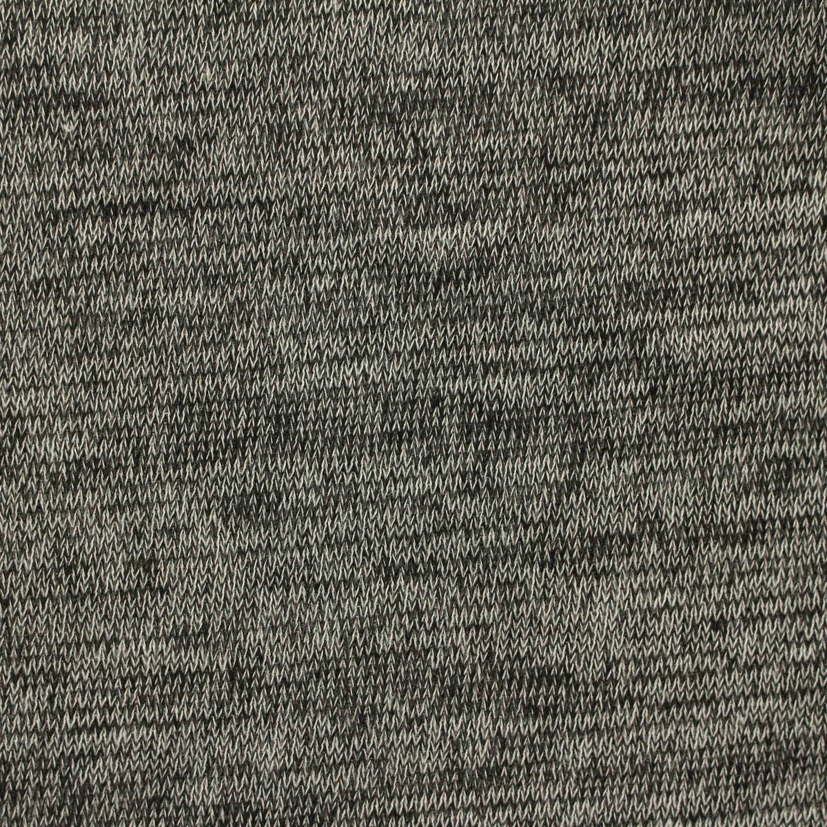Dark Grey Marl Rib Knit, Polyester, 200 gsm, 160 cm