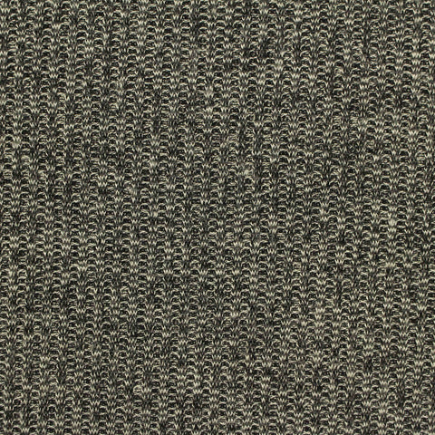 Black Marl Rib Knit, Poly-Viscose, 120 gsm