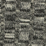 Black Marl Rib Knit, Poly-Viscose — texture