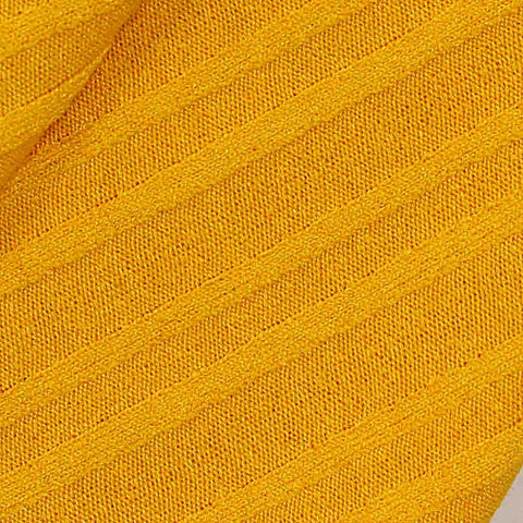 Polyester Stretch Rib Knit Fabric, 158 gsm, 155 cm — Orange