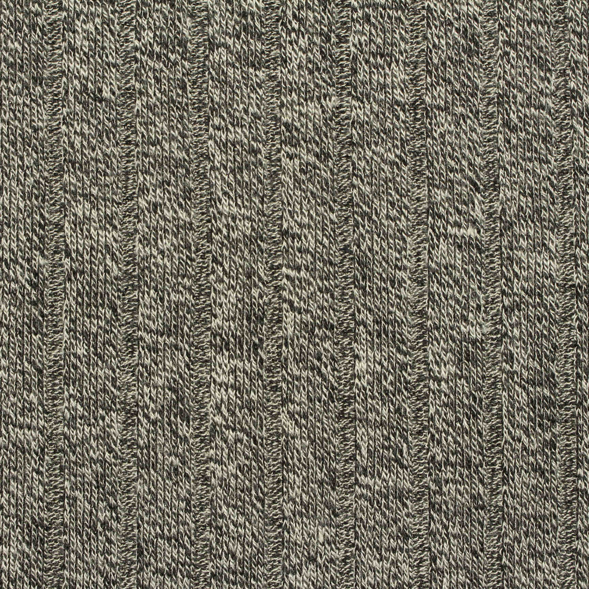 Black Marl Rib Knit, Poly-Viscose, 207 gsm