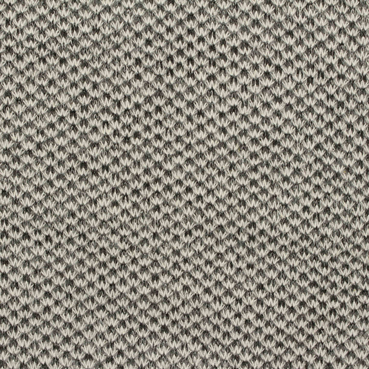 Black Geometric Piqué Knit, Polyester, 210 gsm
