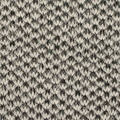Black Geometric Piqué Knit, Polyester, 210 gsm