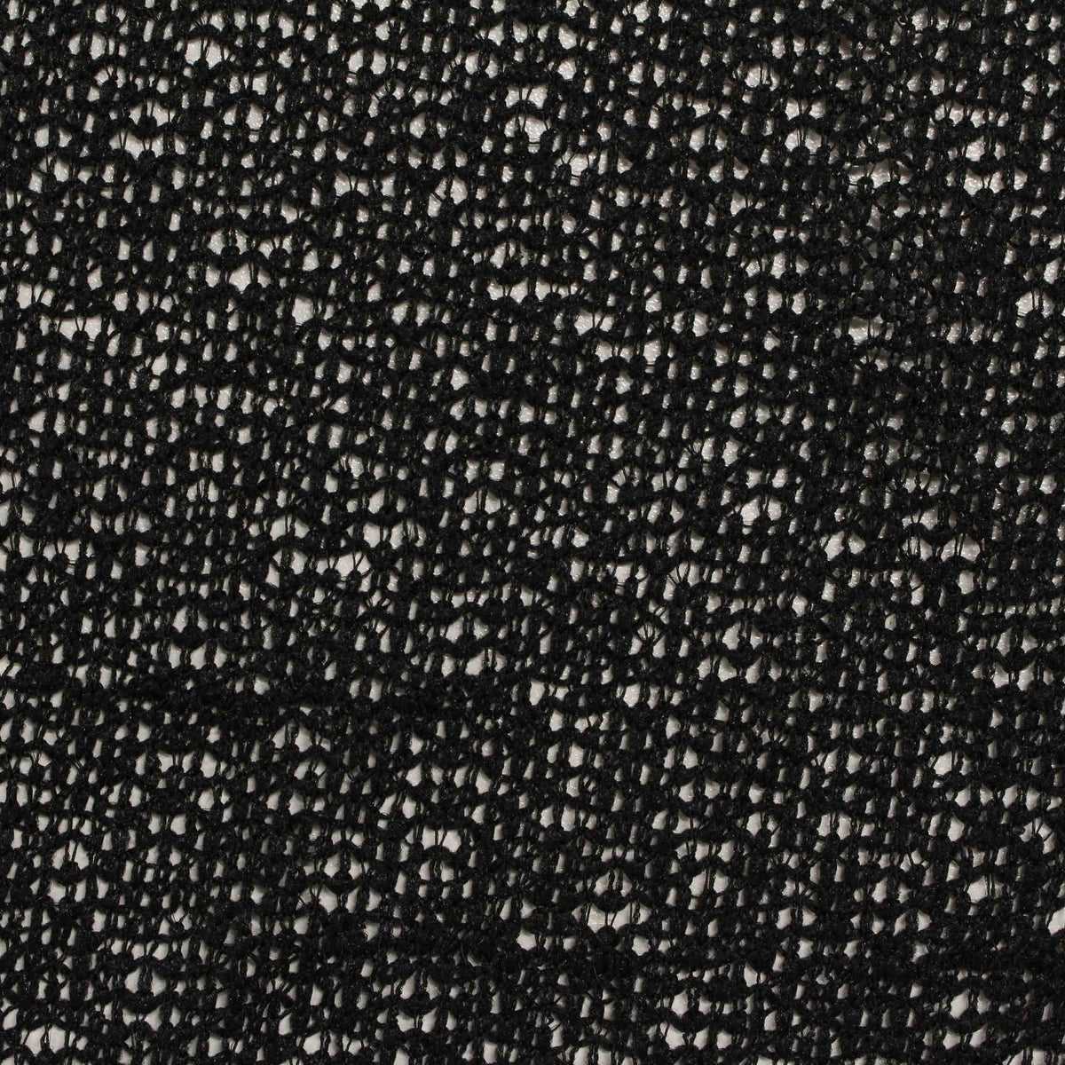 100% Polyester Linen-Look Fabric, 133 gsm, 145 cm — Black