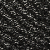 100% Polyester Linen-Look Fabric, 133 gsm, 145 cm — Black