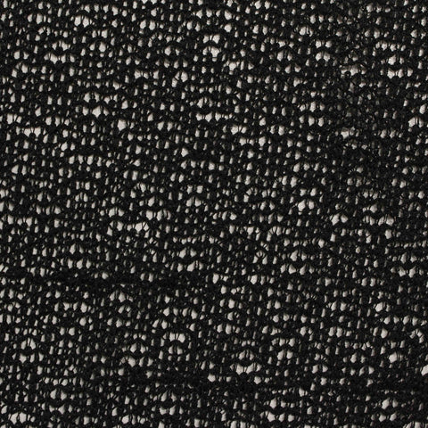 100% Polyester Linen-Look Fabric, 133 gsm, 145 cm — Black