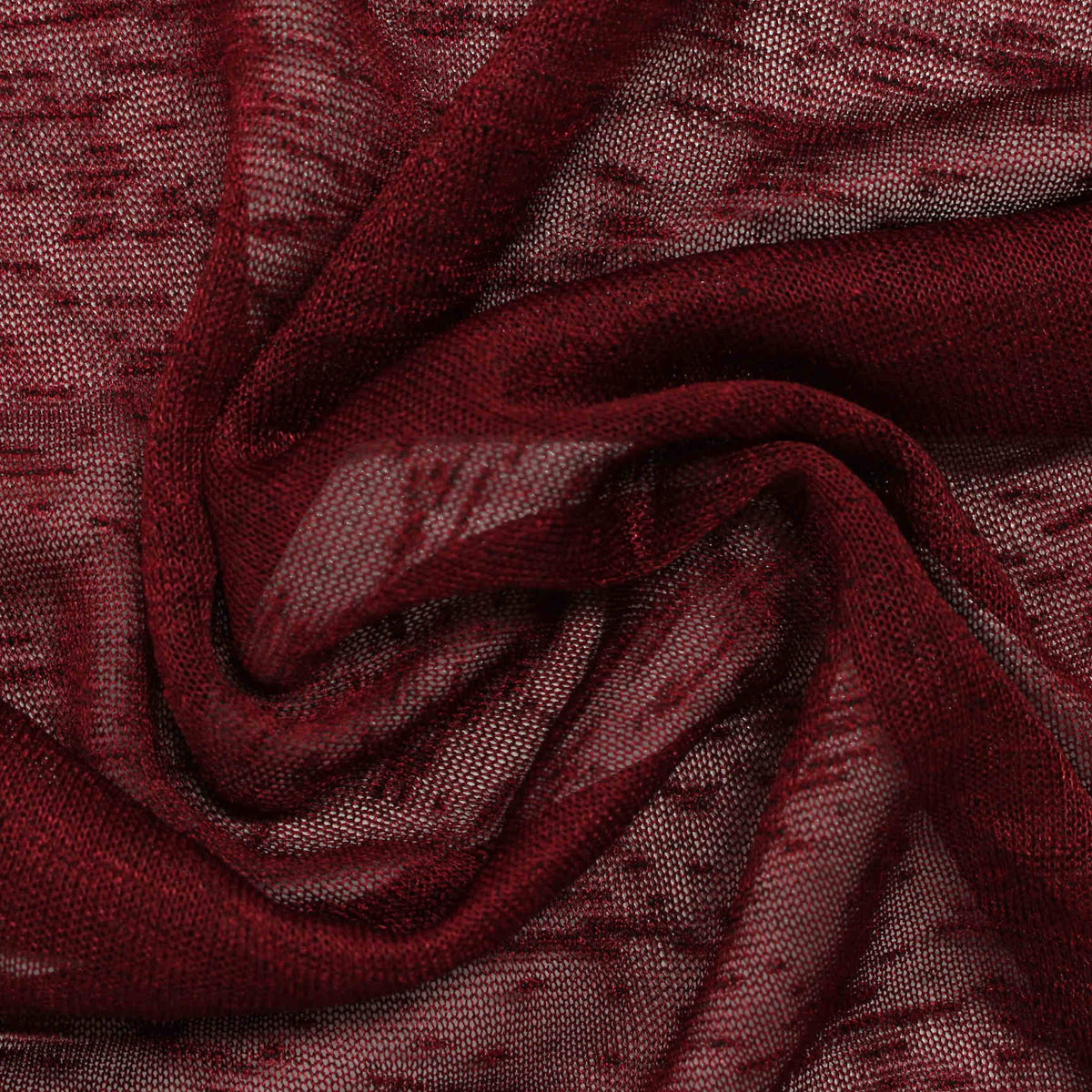 Burgundy Dots Jersey Knit, Polyester
