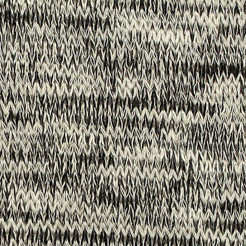 Black Marl Jersey Knit, Poly-Viscose, 190 gsm