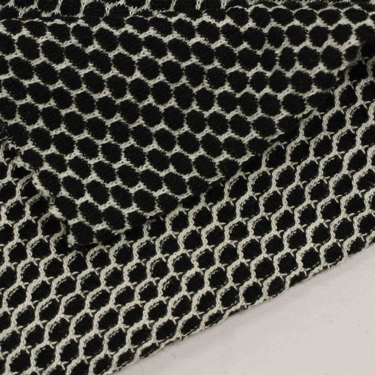 Black Honeycomb Jacquard, Polyester