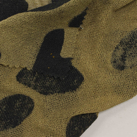 Black Camo Jersey Knit, Poly-Viscose, 186 gsm