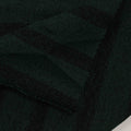 Dark Green Horizontal-Stripe Jersey Knit, Poly-Cotton