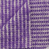 Purple Vertical-Stripe Chenille, Poly-Nylon