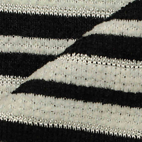 Black Stripes Chenille, Polyester, 305 gsm