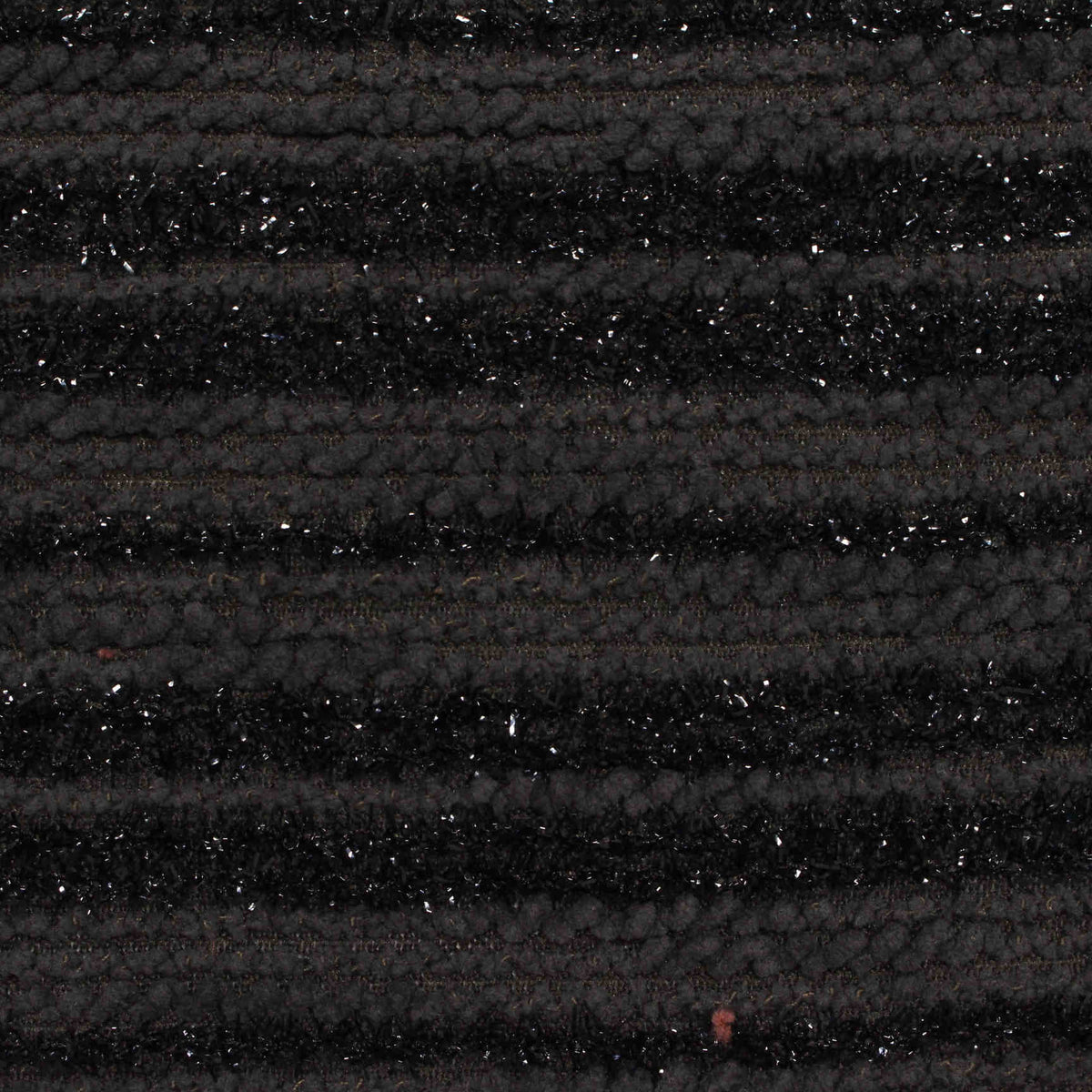 Black Horizontal-Stripe Chenille, Polyester, 209 gsm