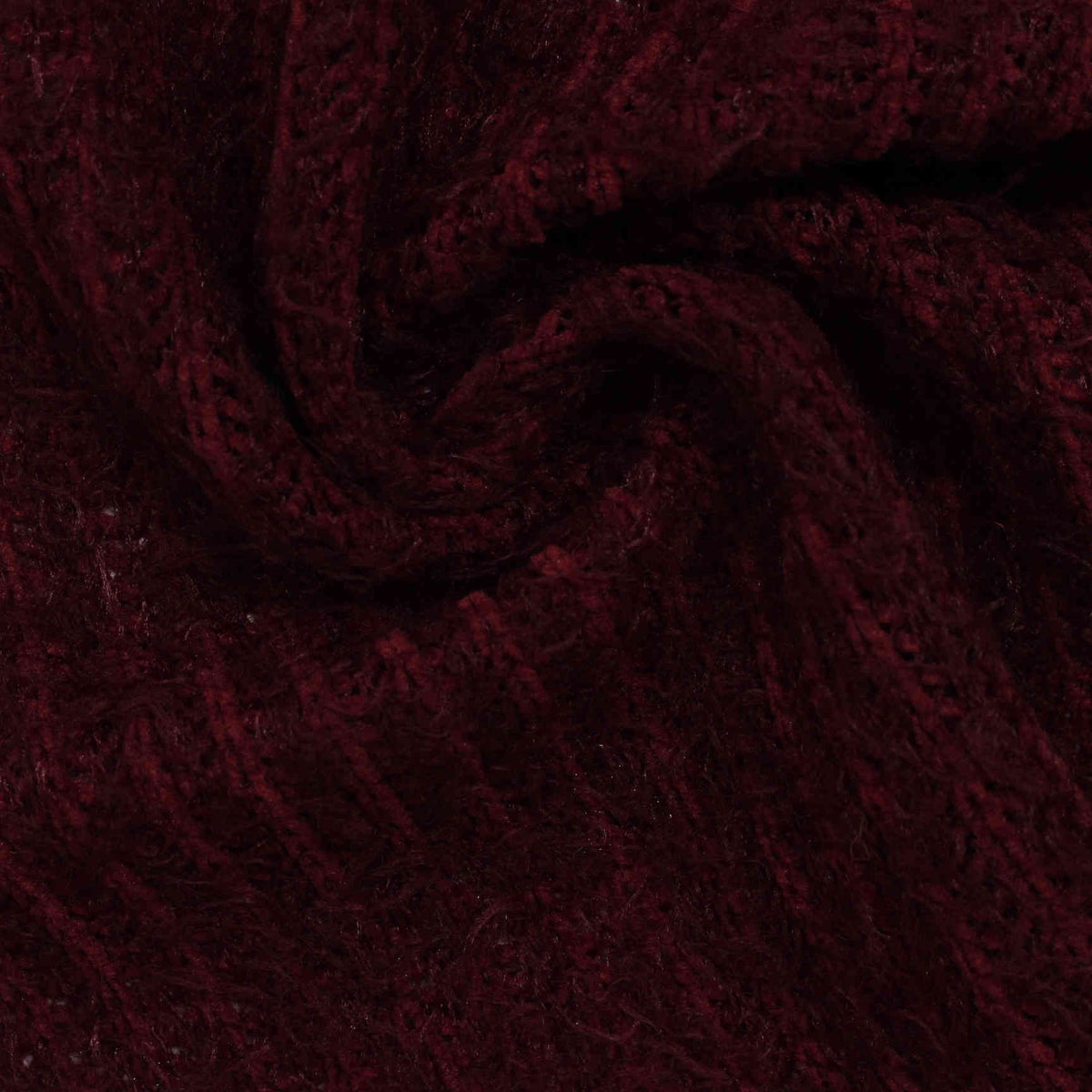 Jacquard 100% Polyester Chenille Fabric, 245 gsm, 157 cm — Red