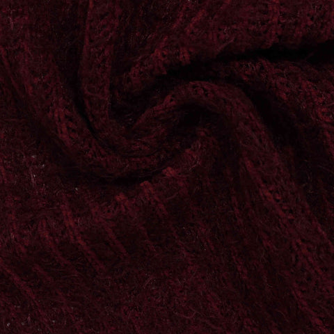 Jacquard 100% Polyester Chenille Fabric, 245 gsm, 157 cm — Red