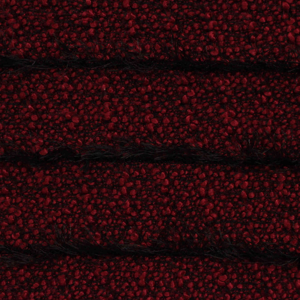 Red Horizontal-Stripe Jersey Knit, Polyester, 420 gsm