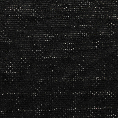 Black Marl Interlock Knit, Polyester, 250 gsm