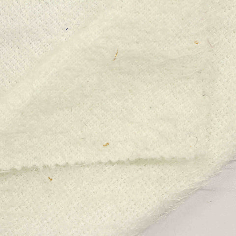 100% Polyester Rib Knit Fabric, 365 gsm, 153 cm — White