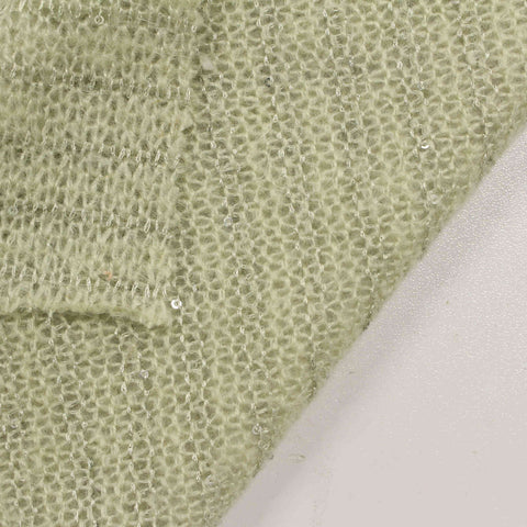 Silver Sparkle Jersey Knit, Acrylic-Poly