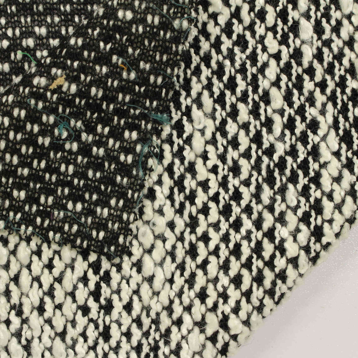 Black Houndstooth French Terry, Poly-Viscose