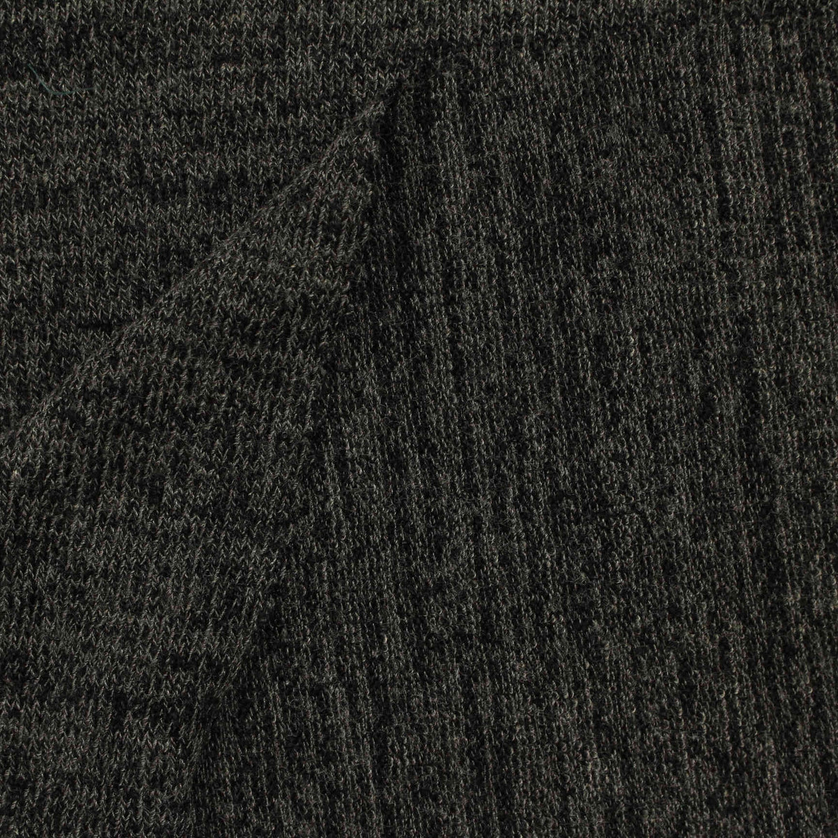 Dark Grey Heathered-Marl Jersey Knit, Polyester, 245 gsm