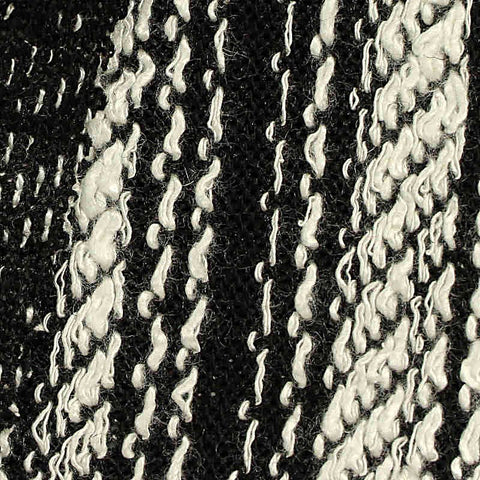Black Chevron French Terry, Poly-Viscose