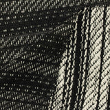 Black Chevron French Terry, Poly-Viscose