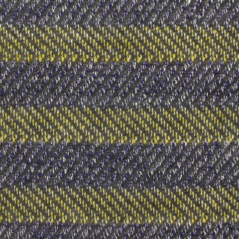 Yellow Zigzag French Terry, Poly-Viscose