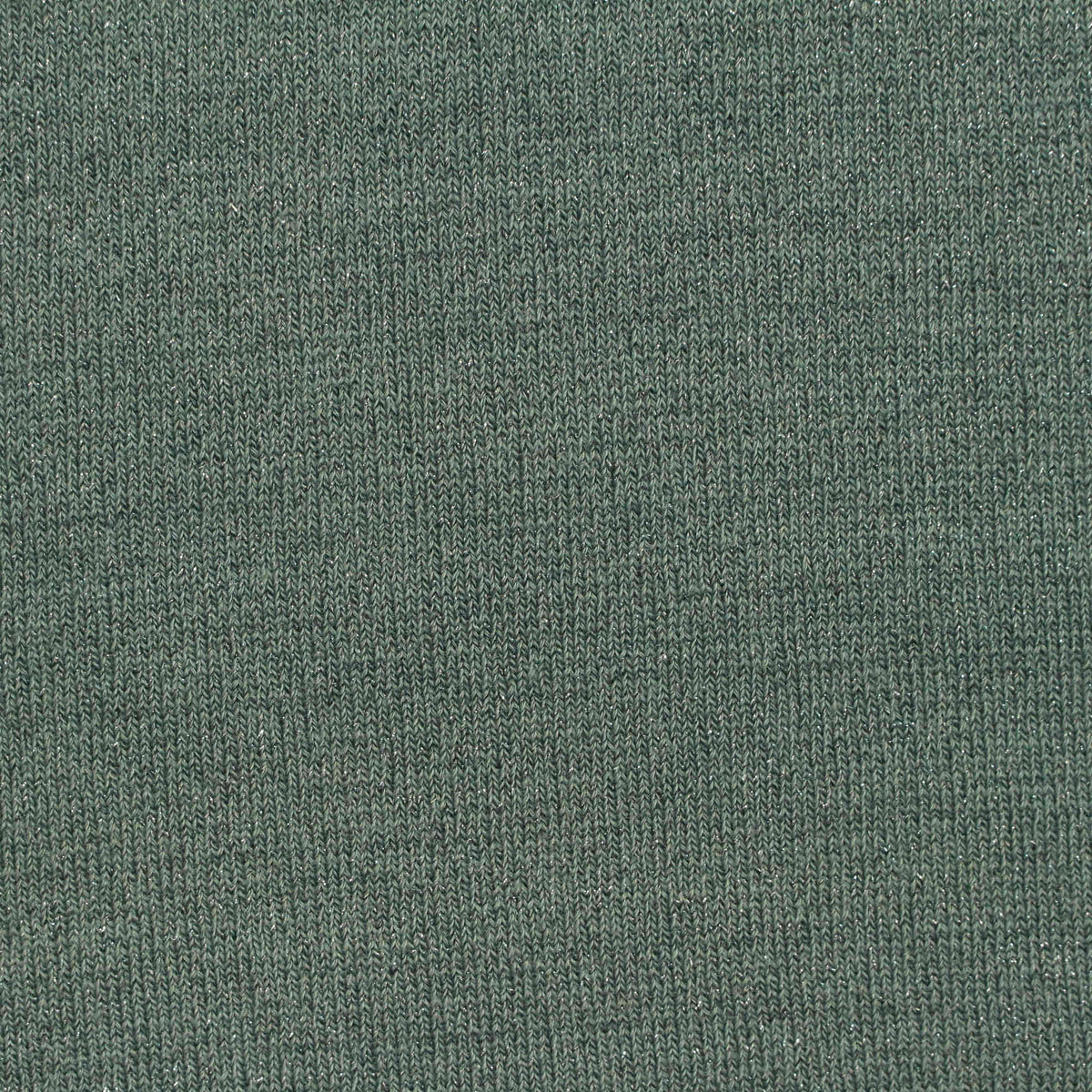 Muted Green Marl Jersey Knit, Poly-Metallic
