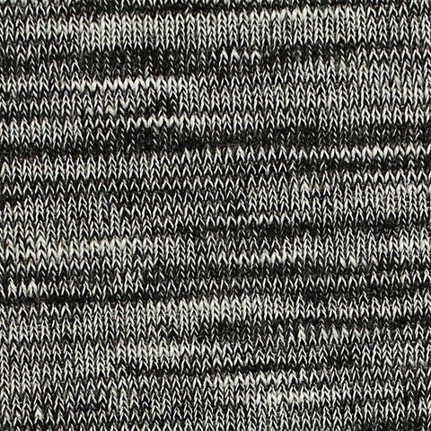 Black Heathered-Marl Jersey Knit, Polyester, 180 gsm