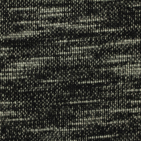 Black Marl French Terry, Poly-Cotton, 334 gsm