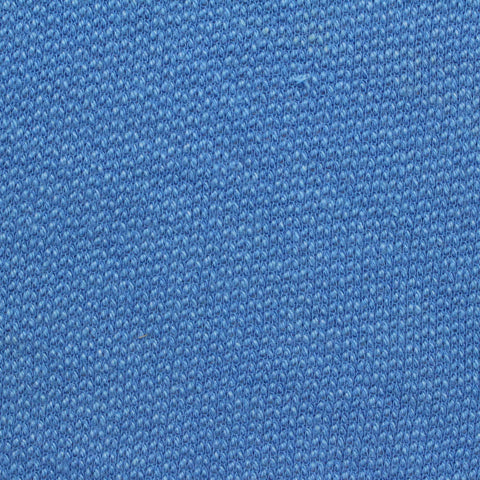 Polyester Cotton French Terry Fabric, 250 gsm, 155 cm — Blue