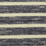 Cream Stripe Jersey Knit, Poly-Viscose