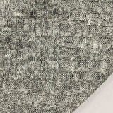 Black Heathered-Marl Rib Knit, Poly-Viscose