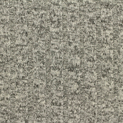 Grey Marl Rib Knit, Viscose-Poly, 230 gsm, 150 cm
