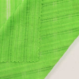 Green Horizontal-Stripe Rib Knit, Viscose-Poly