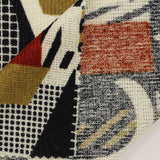 Cream Abstract Rib Knit, Viscose-Poly