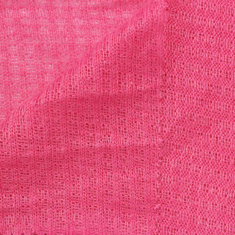 100% Polyester Interlock Knit Fabric, 155 gsm, 150 cm — Pink