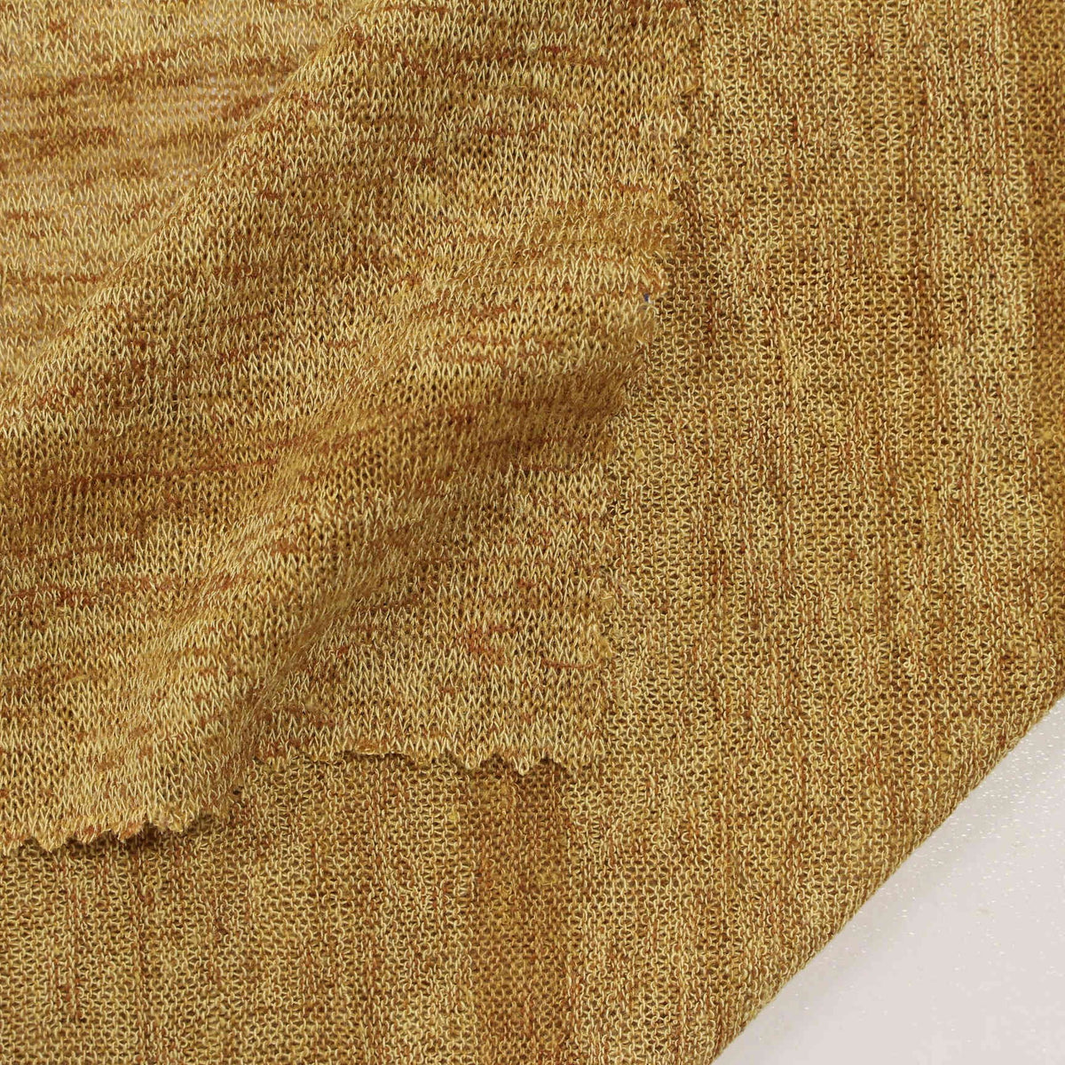 Brown Marl Jersey Knit, Poly-Cotton, 163 gsm