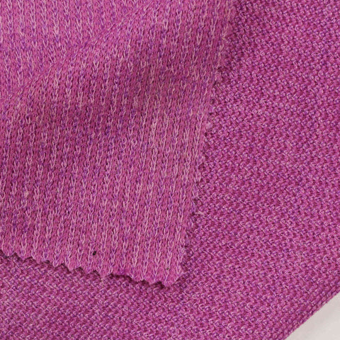 Purple Marl Jersey Knit, Polyester, 170 gsm, 165 cm