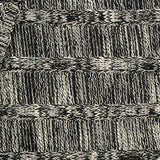 Black Heather Rib Knit, Viscose-Poly — texture