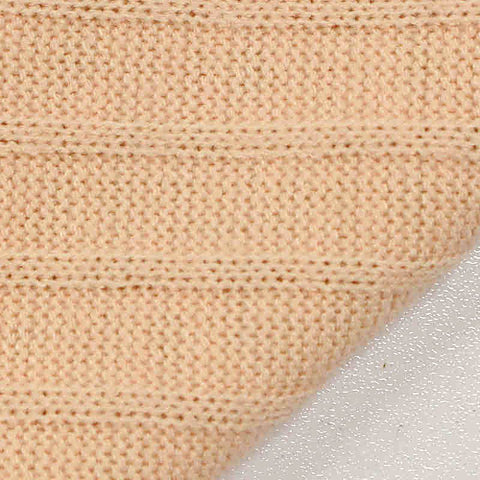 Acrylic Stretch Rib Knit Fabric, 230 gsm, 175 cm — Orange