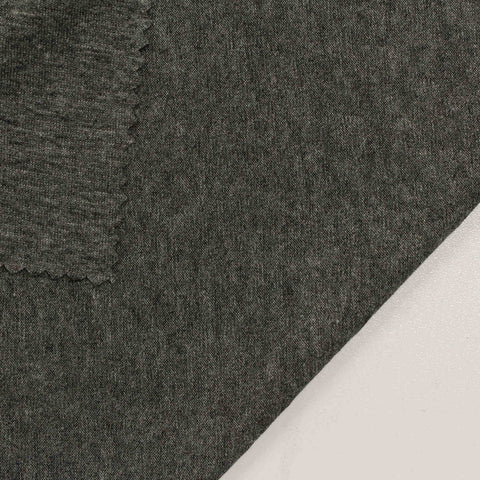 Dark Grey Marl Jersey Knit, Viscose, 174 gsm