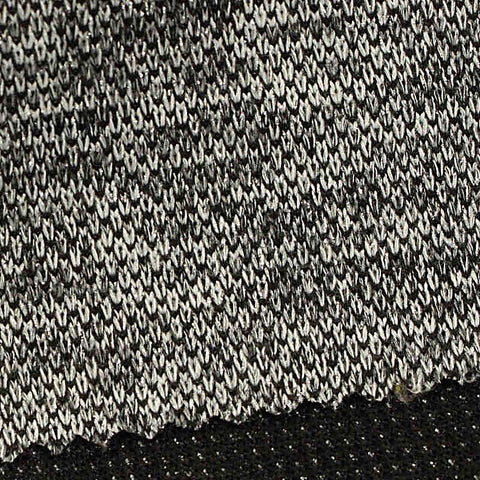 Black Heathered-Marl Knit, Polyester, 261 gsm