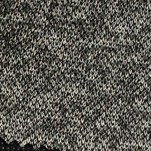Black Heathered-Marl Knit, Polyester, 270 gsm