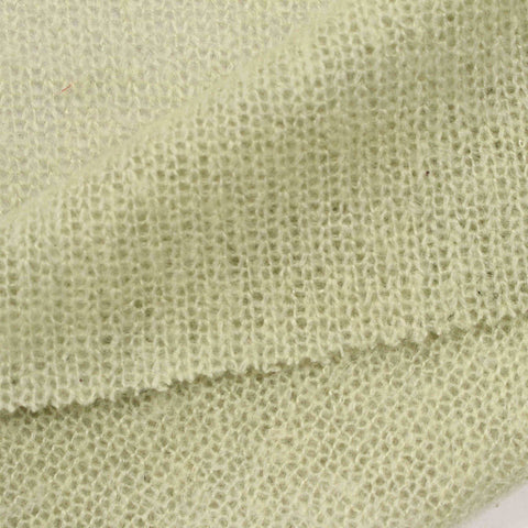 Brushed Acrylic Polyester Jersey Knit Fabric, 173 gsm, 145 cm — Khaki