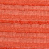 Orange Horizontal-Stripe Jacquard, Poly-Viscose