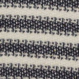 Black Horizontal-Stripe Linen-Look, Poly-Cotton