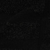 Black Horizontal-Stripe Jersey Knit, Polyester